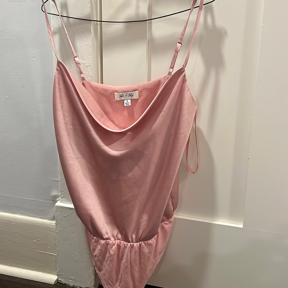 Cow neck body suit